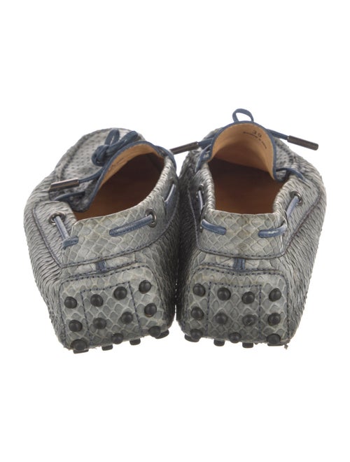 Tod's Snakeskin Animal Print Loafers