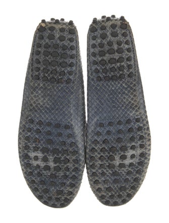 Tod's Snakeskin Animal Print Loafers