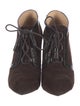Tod's Suede Tassel Accents Lace-Up Boots