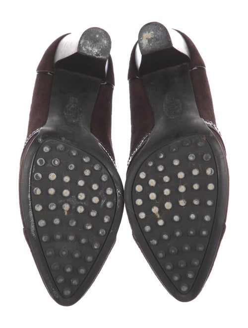 Tod's Suede Tassel Accents Lace-Up Boots