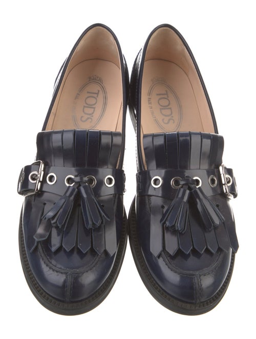 Tod's Leather Tassel Accents Loafers