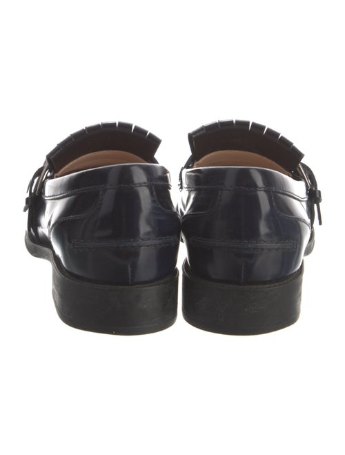 Tod's Leather Tassel Accents Loafers