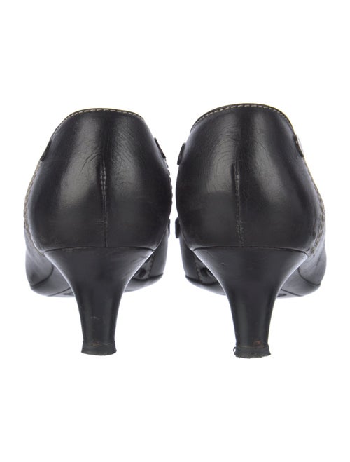 Tod's Leather Whipstitch Trim Pumps