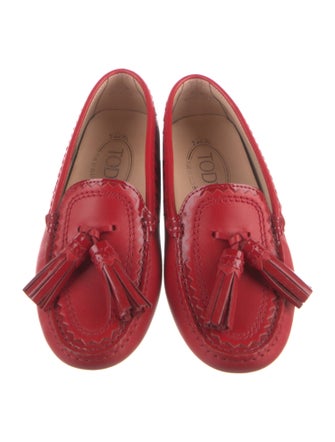 Tod's Leather Lasercut Accents Loafers