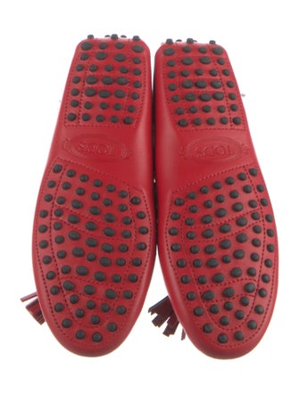 Tod's Leather Lasercut Accents Loafers