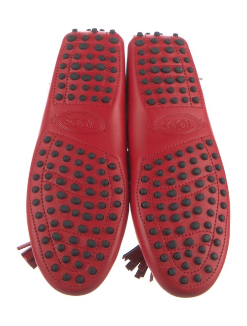 Tod's Leather Lasercut Accents Loafers