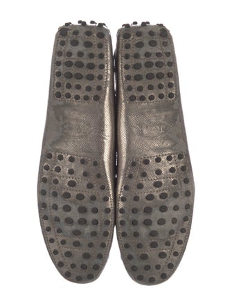 Tod's Leather Animal Print Loafers