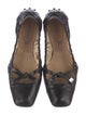 Tod's Leather Bow Accents Ballet Flats
