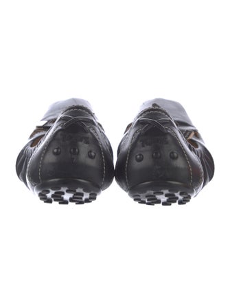 Tod's Leather Bow Accents Ballet Flats