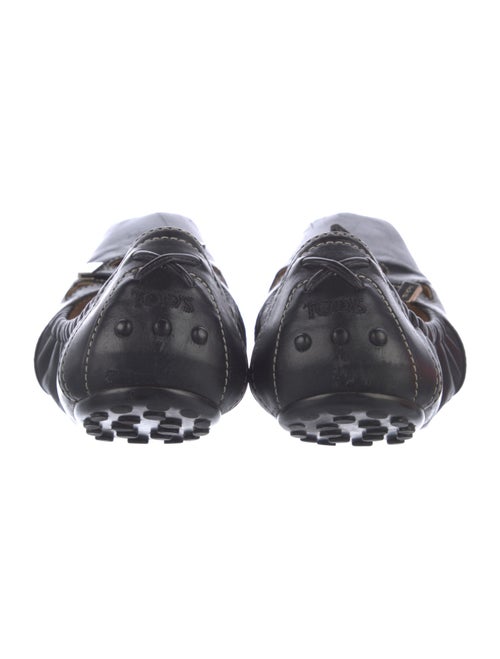 Tod's Leather Bow Accents Ballet Flats