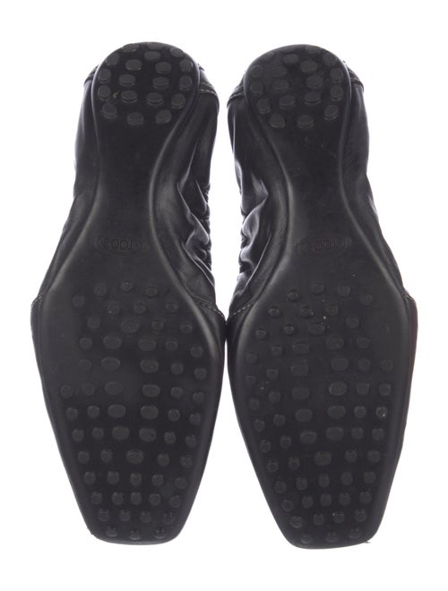 Tod's Leather Bow Accents Ballet Flats