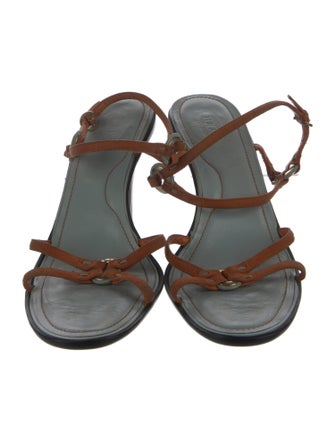 Tod's Colorblock Pattern Slingback Sandals