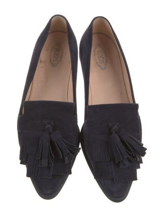 Tod's Suede Tassel Accents Loafers