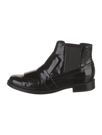 Tod's Patent Leather Chelsea Boots