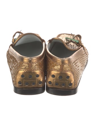 Tod's Snakeskin Animal Print Loafers