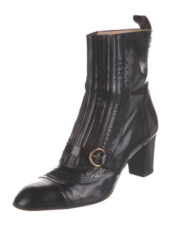 Tod's Patent Leather Combat Boots