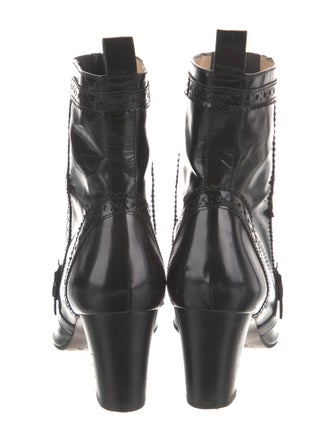 Tod's Patent Leather Combat Boots