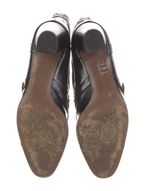 Tod's Patent Leather Combat Boots