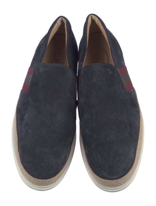 Tod's Suede Striped Espadrilles