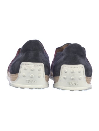 Tod's Suede Striped Espadrilles