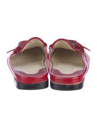 Tod's Patent Leather Colorblock Pattern Mules