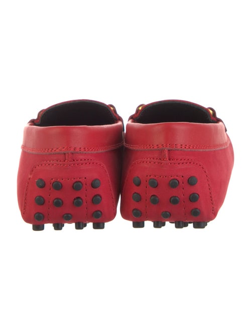 Tod's Quilted Pattern Suede Loafers