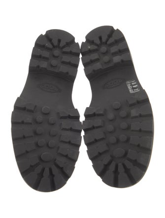 Tod's Leather Chain-Link Accents Loafers