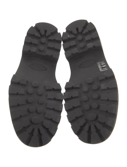 Tod's Leather Chain-Link Accents Loafers