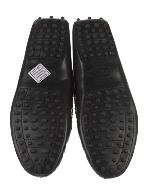 Tod's Leather Bow Accents Loafers