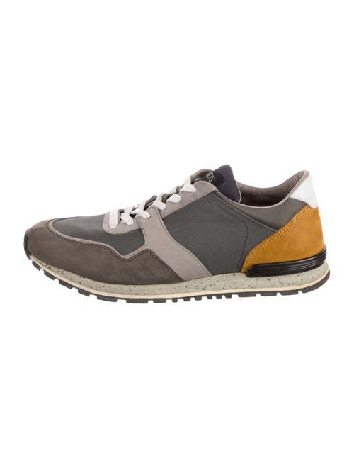 Tod's Suede Colorblock Pattern Athletic Sneakers
