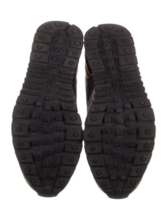 Tod's Suede Colorblock Pattern Athletic Sneakers