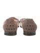Tod's Suede Crystal Embellishments Loafers