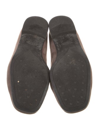 Tod's Suede Crystal Embellishments Loafers