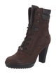 Tod's Suede Lace-Up Boots