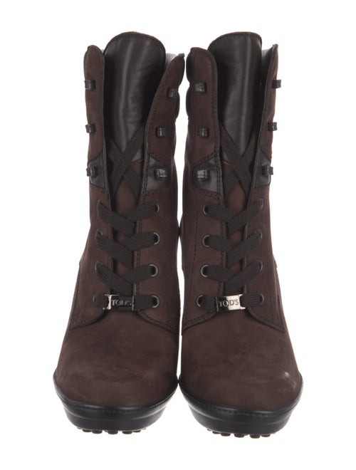 Tod's Suede Lace-Up Boots