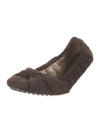 Tod's Suede Ballet Flats