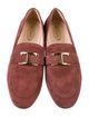 Tod's Suede Chain-Link Accents Loafers