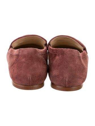 Tod's Suede Chain-Link Accents Loafers