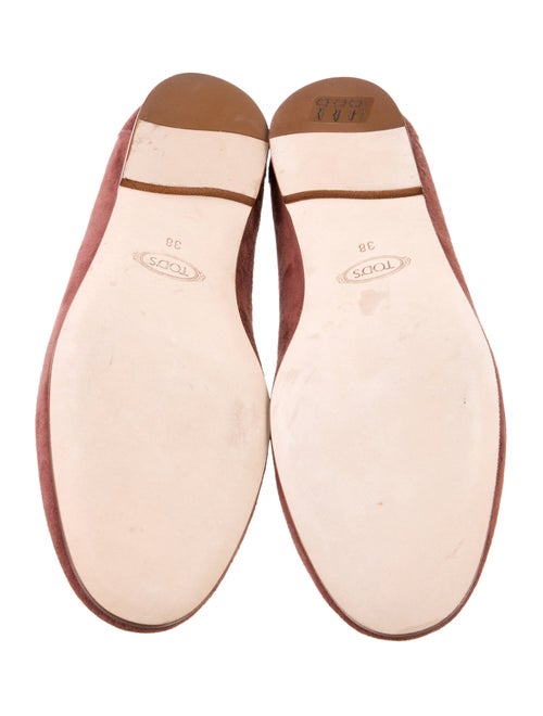 Tod's Suede Chain-Link Accents Loafers