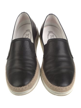 Tod's Leather Espadrilles