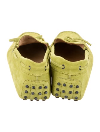 Tod's Suede Bow Accents Drivers