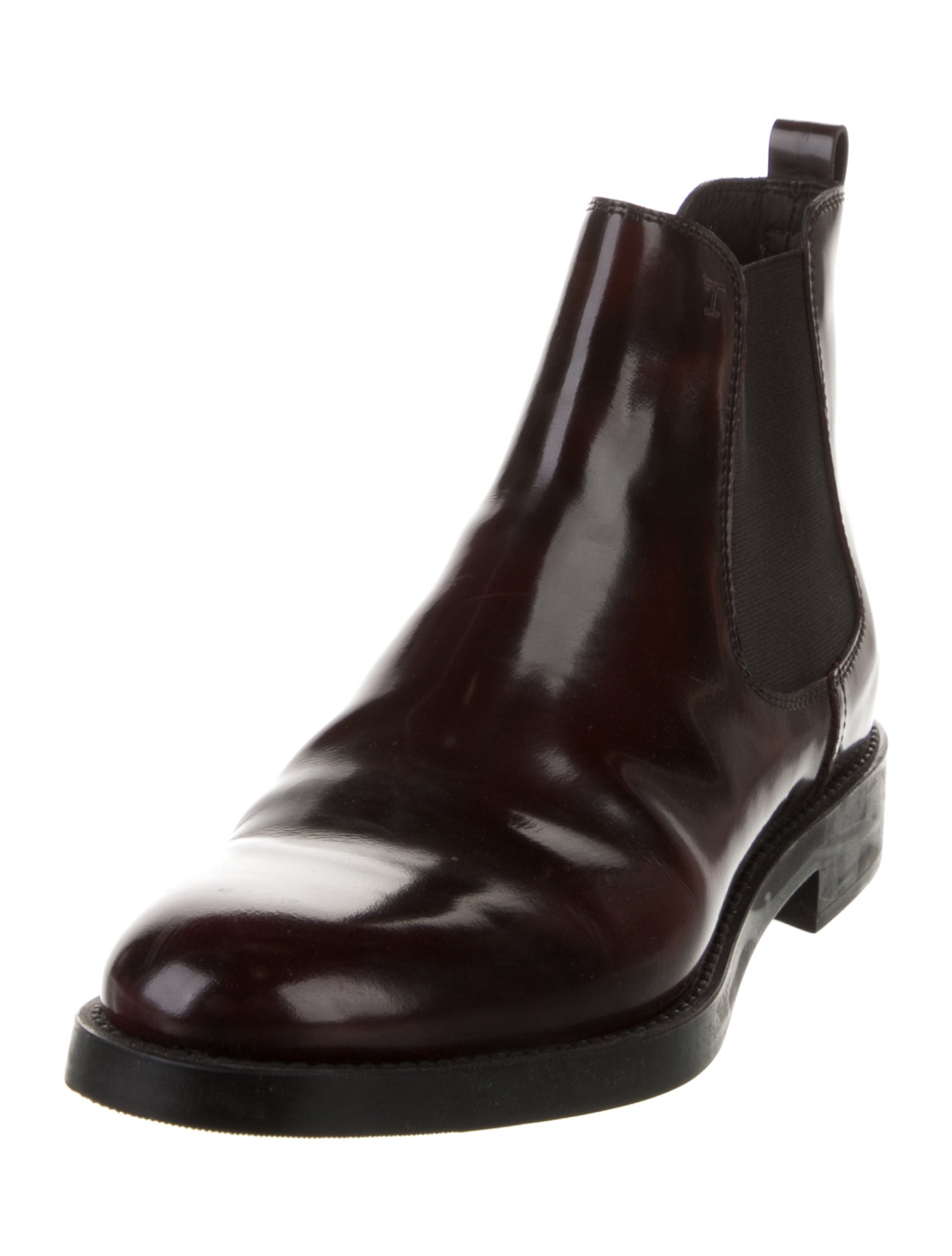 Tod's Patent Leather Chelsea Boots