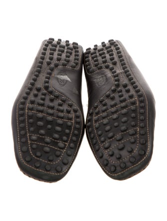 Tod's Leather Colorblock Pattern Loafers