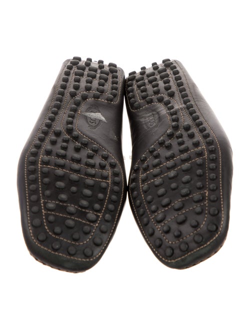 Tod's Leather Colorblock Pattern Loafers