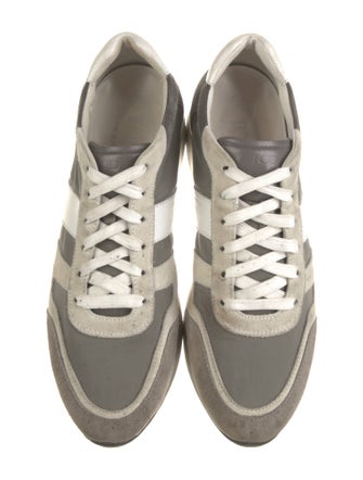 Tod's Suede Colorblock Pattern Sneakers