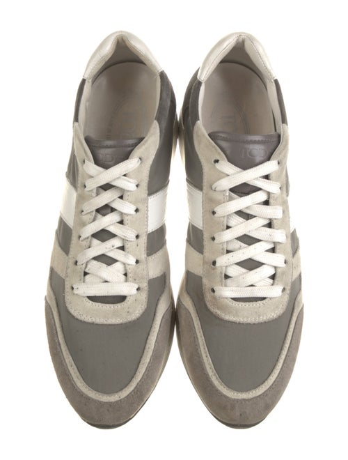 Tod's Suede Colorblock Pattern Sneakers