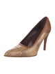 Tod's Snakeskin Animal Print Pumps