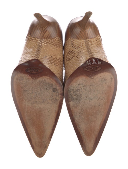 Tod's Snakeskin Animal Print Pumps
