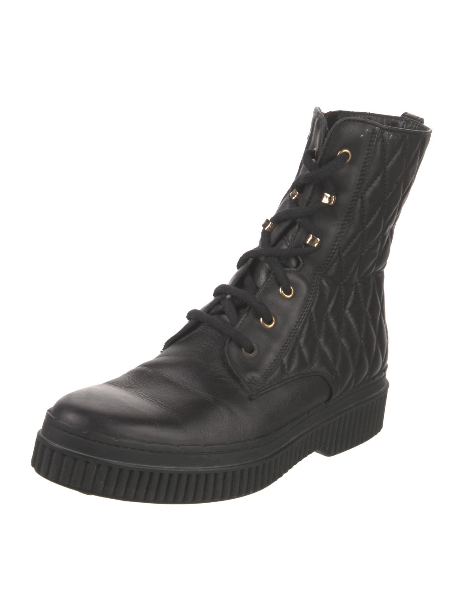 Tod's Leather Combat Boots