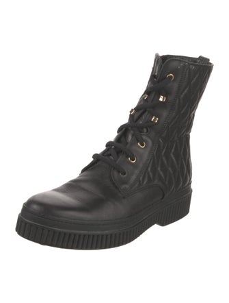 Tod's Leather Combat Boots